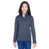 Buy Devon & Jones DG798W Ladies Newbury Melange Fleece Quarter-Zip | ApparelChoice.ca