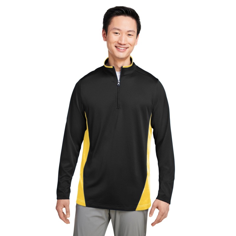 Buy Harriton M786 Men's Flash Snag Protection Plus IL Colorblock Quarter-Zip | ApparelChoice.ca