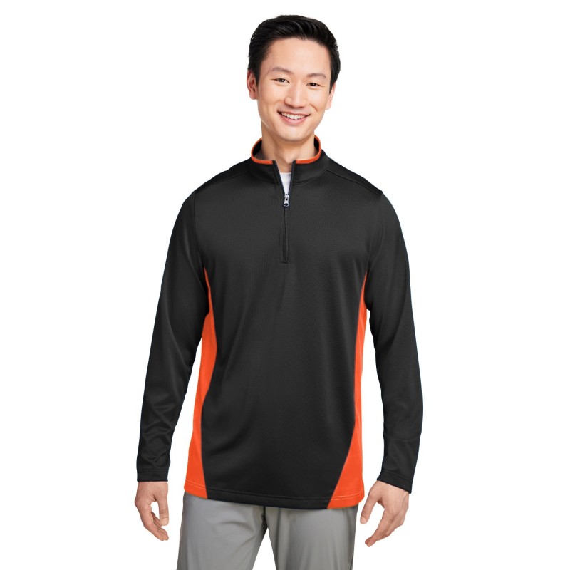 Buy Harriton M786 Men's Flash Snag Protection Plus IL Colorblock Quarter-Zip | ApparelChoice.ca