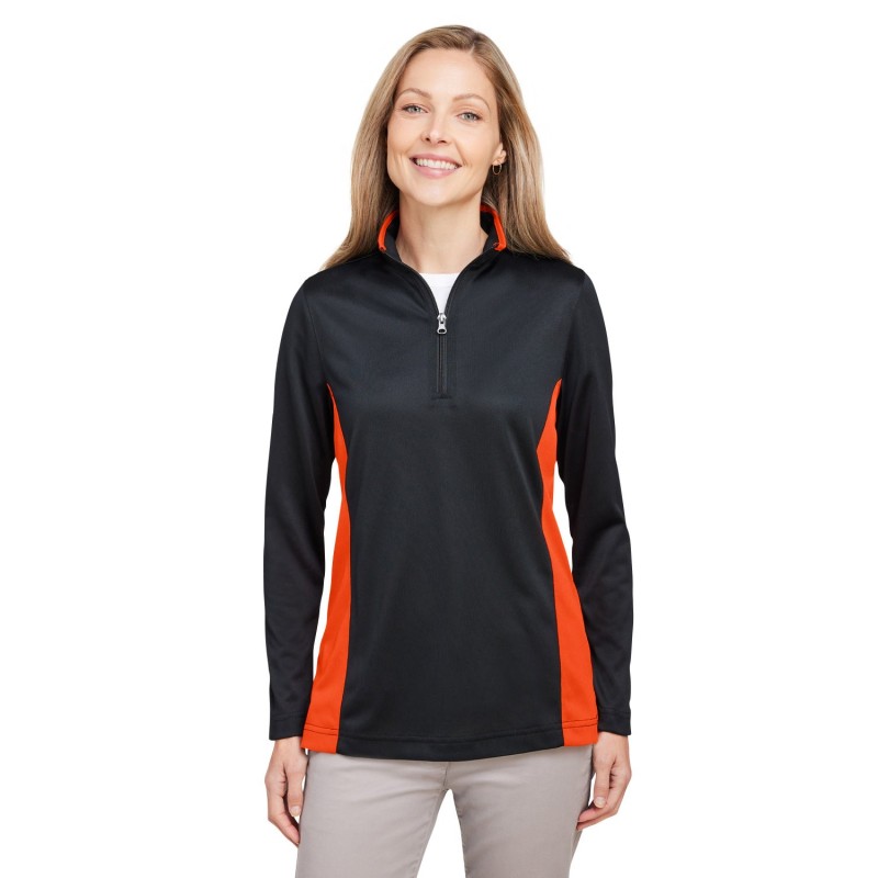 Buy Harriton M786W Ladies Flash Snag Protection Plus IL Colorblock Quarter-Zip | ApparelChoice.ca