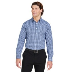 Buy Devon & Jones DG536 Crownlux Performance Men's Gingham Shirt | ApparelChoice.ca