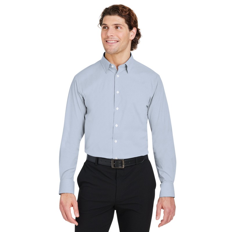 Buy Devon & Jones DG537 Crownlux Performance Men's Microstripe Shirt | ApparelChoice.ca