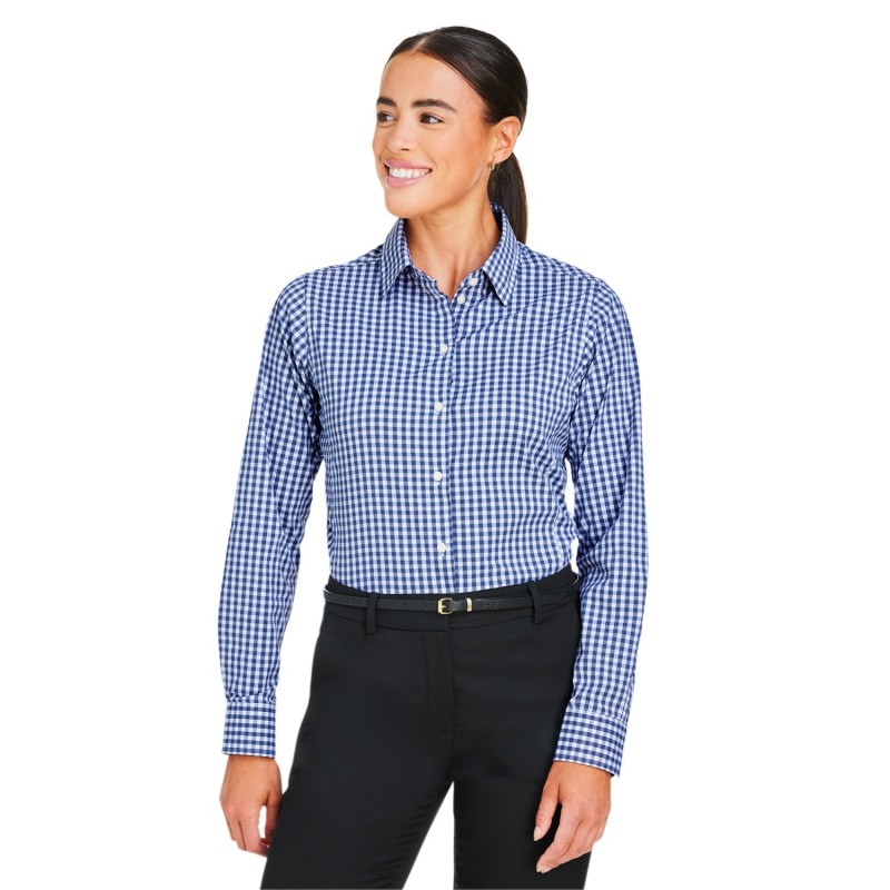 Buy Devon & Jones DG536W Crownlux Performance Ladies Gingham Shirt | ApparelChoice.ca