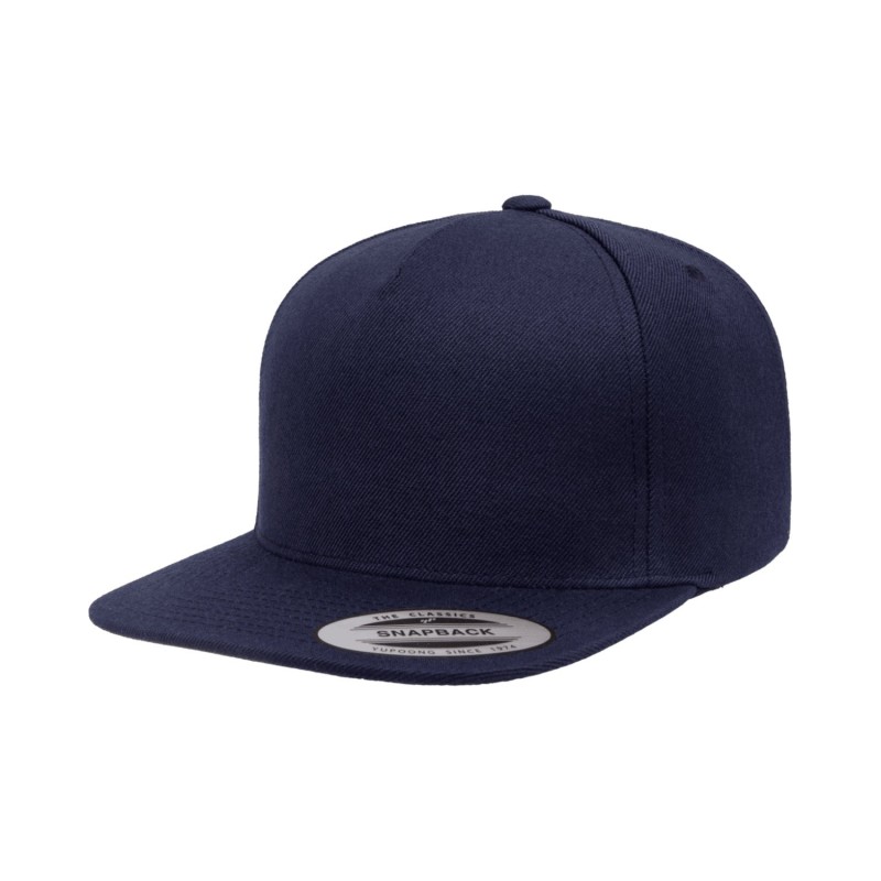 Buy Yupoong YP5089 Adult 5-Panel Structured Flat Visor Classic Snapback Cap | ApparelChoice.ca