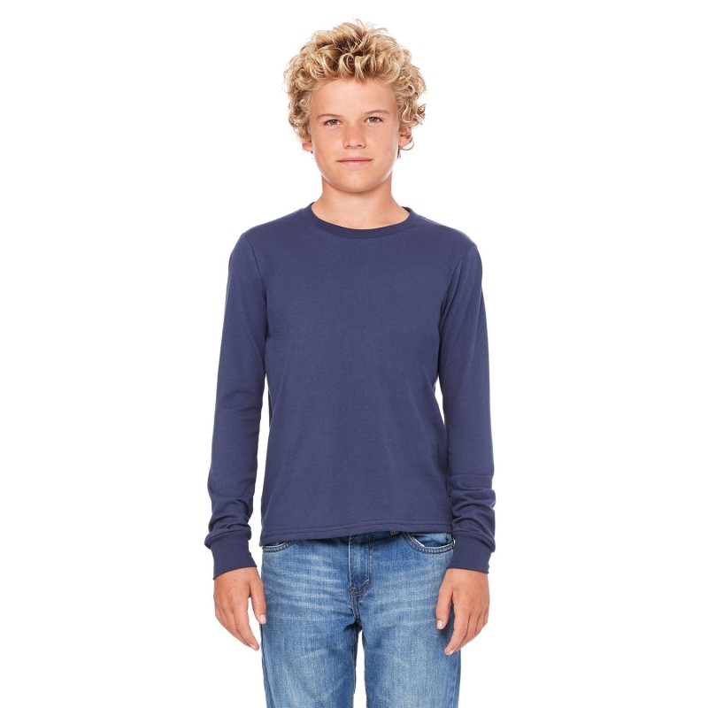 Buy Bella + Canvas 3501Y Youth Jersey Long-Sleeve T-Shirt | ApparelChoice.ca
