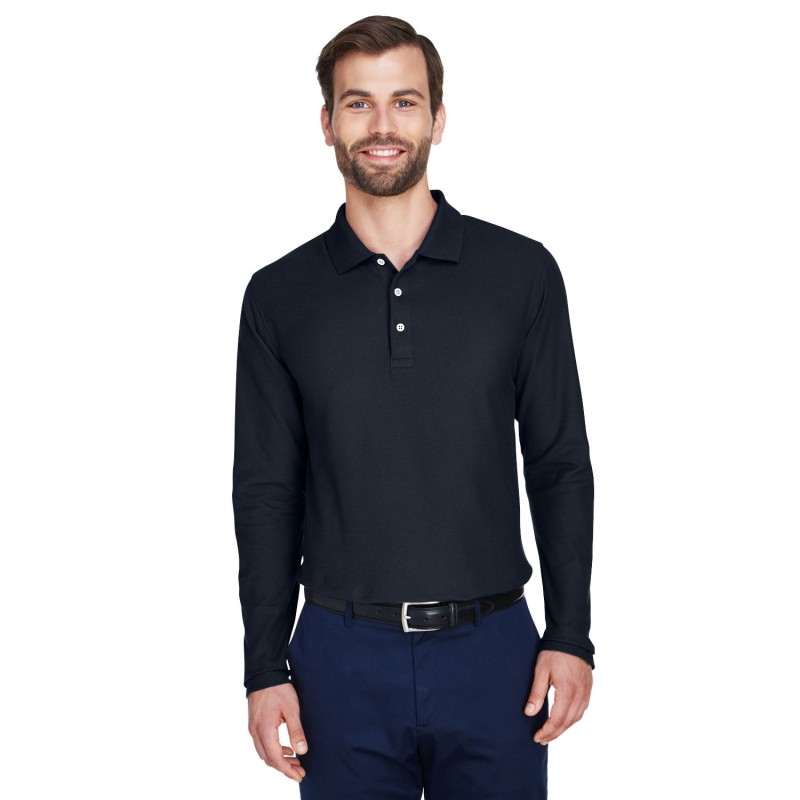 Buy Devon & Jones DG170 Men's DRYTEC20 Performance Long-Sleeve Polo | ApparelChoice.ca