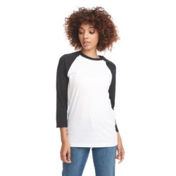 Buy Next Level Apparel 6251 Unisex CVC 3/4 Sleeve Raglan Baseball T-Shirt | ApparelChoice.ca