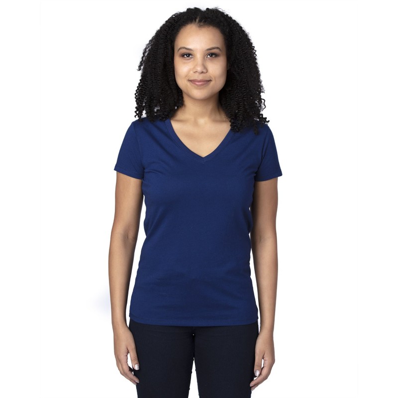 Buy Threadfast 200RV Ladies Ultimate CVC V-Neck T-Shirt | ApparelChoice.ca