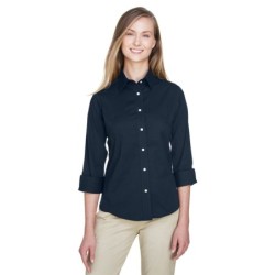 Buy Devon & Jones DP625W Ladies Perfect Fit 3/4-Sleeve Stretch Poplin Blouse | ApparelChoice.ca