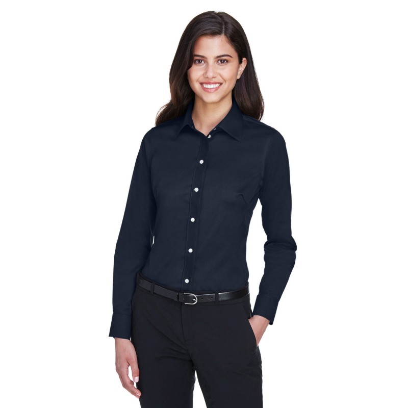 Buy Devon & Jones DG530W Ladies Crown Collection Solid Stretch Twill Woven Shirt | ApparelChoice.ca