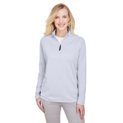 Buy Devon & Jones DG480W CrownLux Performance Ladies Clubhouse Micro-Stripe Quarter-Zip | ApparelChoice.ca