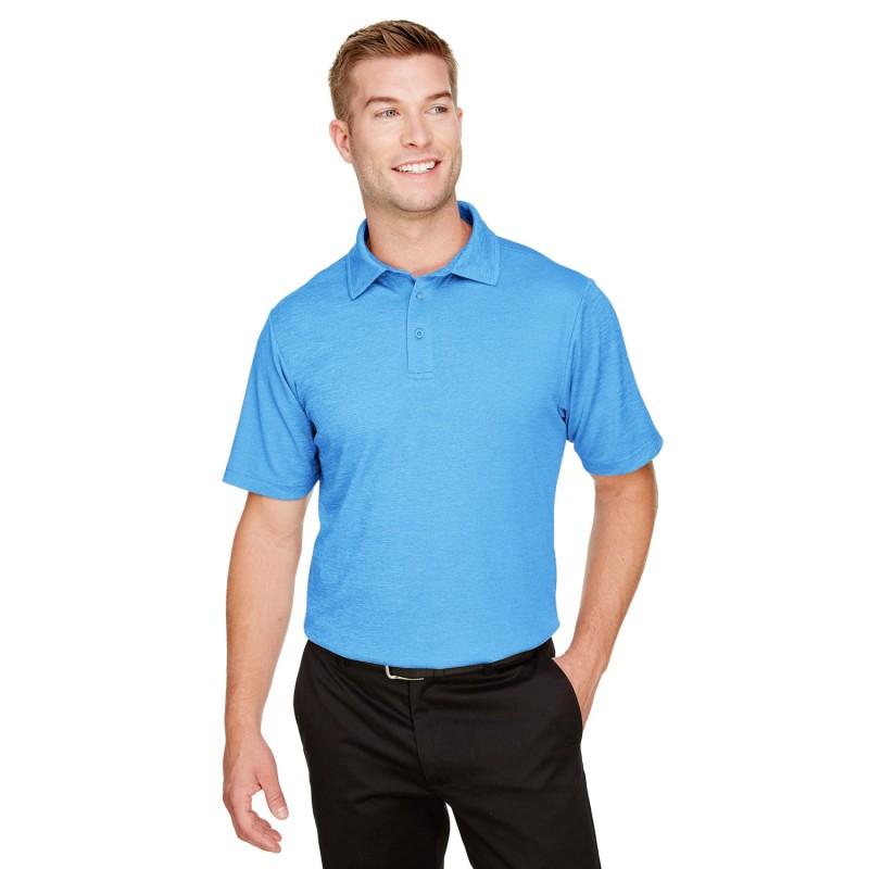 Buy Devon & Jones DG22 CrownLux Performance Men's Address Melange Polo | ApparelChoice.ca