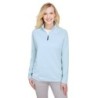 Buy Devon & Jones DG480W CrownLux Performance Ladies Clubhouse Micro-Stripe Quarter-Zip | ApparelChoice.ca