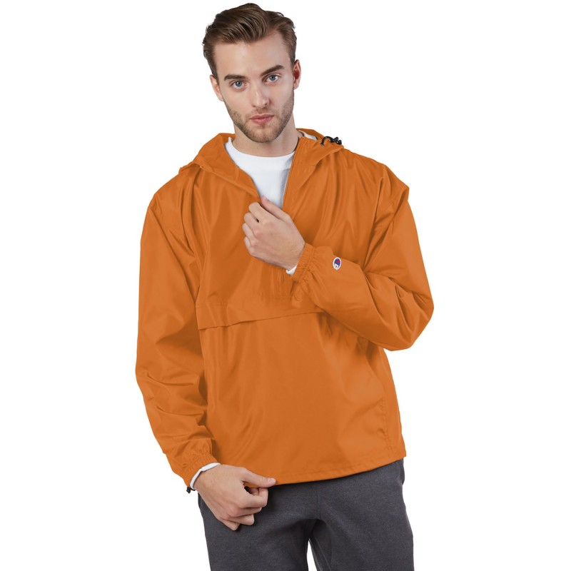 Buy Champion CO200 Adult Packable Anorak 1/4 Zip Jacket | ApparelChoice.ca