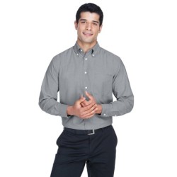 Buy Harriton M600 Men's Long-Sleeve Oxford with Stain-Release | ApparelChoice.ca