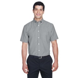 Buy Harriton M600S Men's Short-Sleeve Oxford with Stain-Release | ApparelChoice.ca