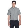 Buy Harriton M600S Men's Short-Sleeve Oxford with Stain-Release | ApparelChoice.ca