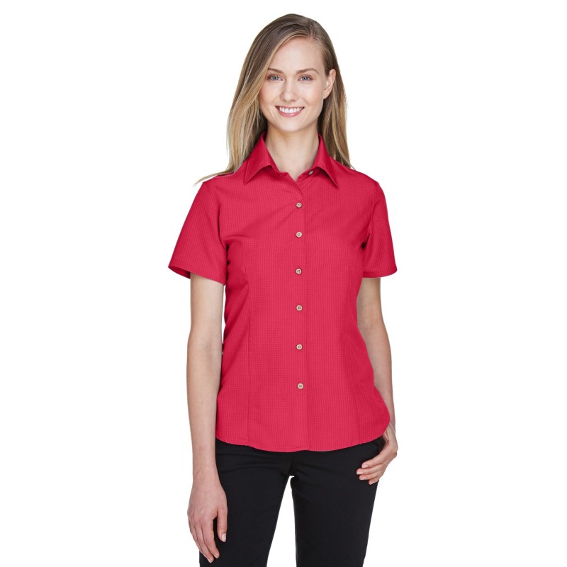 Buy Harriton M560W Ladies Barbados Textured Camp Shirt | ApparelChoice.ca