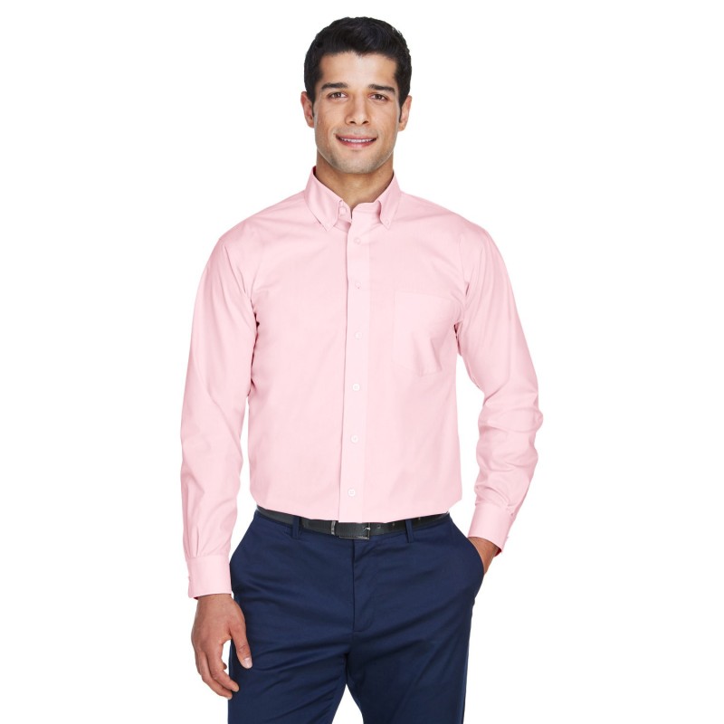 Buy Devon & Jones D620 Men's Crown Collection Solid Broadcloth Woven Shirt | ApparelChoice.ca