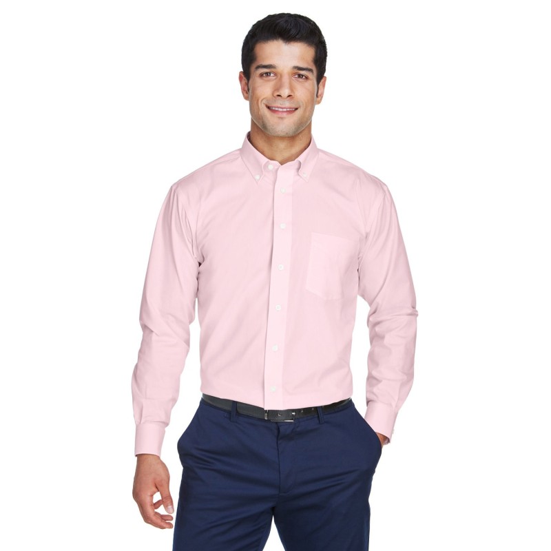 Buy Devon & Jones D630 Men's Crown Collection Solid Oxford Woven Shirt | ApparelChoice.ca