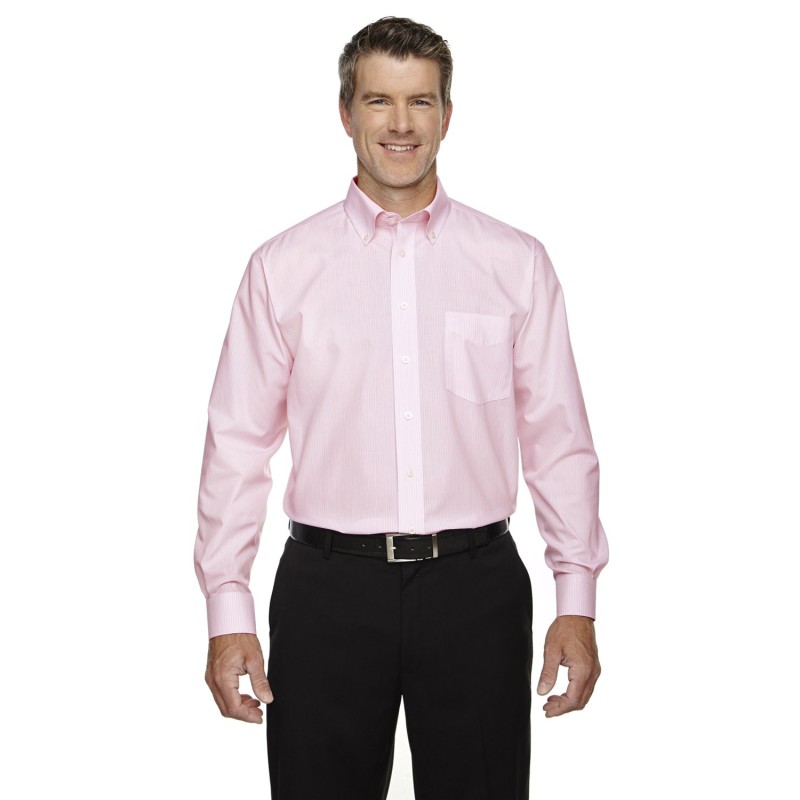 Buy Devon & Jones D645 Men's Crown Collection Banker Stripe Woven Shirt | ApparelChoice.ca