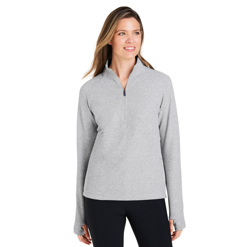 Buy North End NE725W Ladies Spirit Textured Quarter-Zip | ApparelChoice.ca