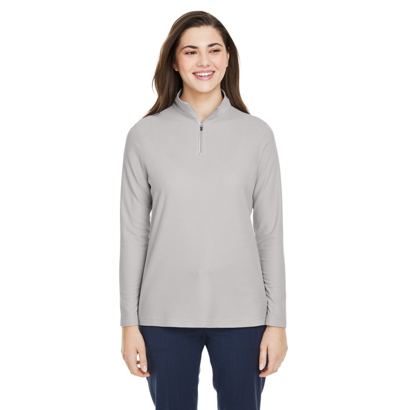 Buy Core365 CE405W Ladies Fusion ChromaSoft Pique Quarter-Zip | ApparelChoice.ca