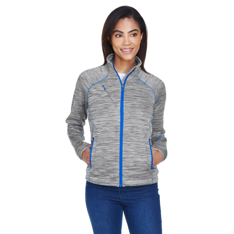 Buy North End 78697 Ladies Flux Melange Bonded Fleece Jacket | ApparelChoice.ca