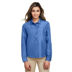 Buy Harriton M580LW Ladies Key West Long-Sleeve Performance Staff Shirt | ApparelChoice.ca