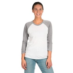 Buy Next Level Apparel 6051 Unisex Triblend 3/4-Sleeve Raglan | ApparelChoice.ca