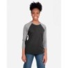 Buy Next Level Apparel 6051 Unisex Triblend 3/4-Sleeve Raglan | ApparelChoice.ca