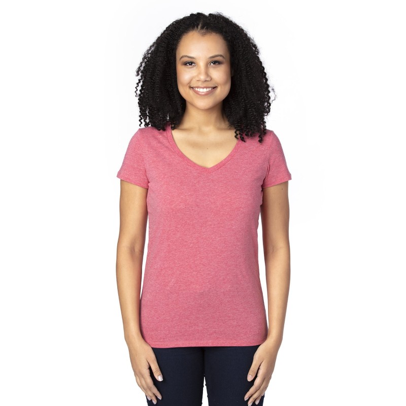 Buy Threadfast 200RV Ladies Ultimate CVC V-Neck T-Shirt | ApparelChoice.ca
