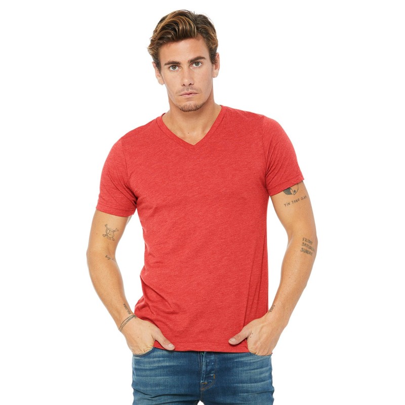 Buy Bella + Canvas 3415C Unisex Triblend V-Neck T-Shirt | ApparelChoice.ca