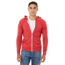 Buy Bella + Canvas 3939 Unisex Triblend Full-Zip Lightweight Hoodie | ApparelChoice.ca