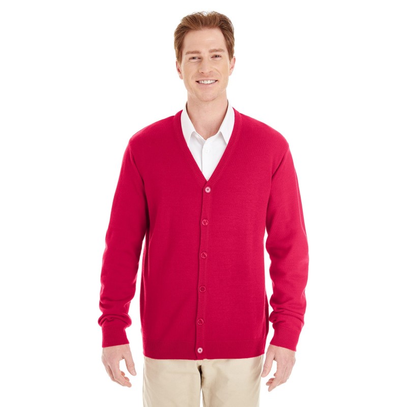 Buy Harriton M425 Men's Pilbloc V-Neck Button Cardigan Sweater | ApparelChoice.ca
