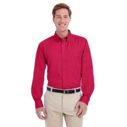 Buy Harriton M581 Men's Foundation 100% Cotton Long-Sleeve Twill Shirt with Teflon | ApparelChoice.ca