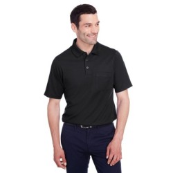 Buy Devon & Jones DG20P Men's CrownLux Performance Plaited Polo with Pocket | ApparelChoice.ca