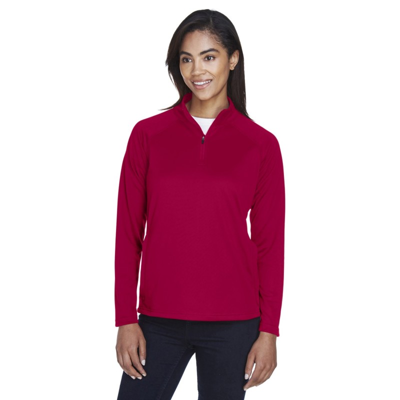 Buy Devon & Jones DG440W Ladies Stretch Tech-Shell Compass Quarter-Zip | ApparelChoice.ca