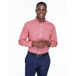 Buy Devon & Jones D640 Men's Crown Collection Gingham Check Woven Shirt | ApparelChoice.ca