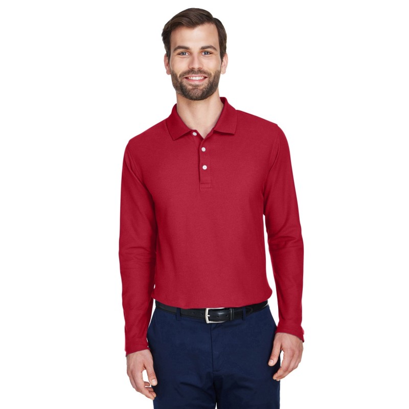 Buy Devon & Jones DG170 Men's DRYTEC20 Performance Long-Sleeve Polo | ApparelChoice.ca