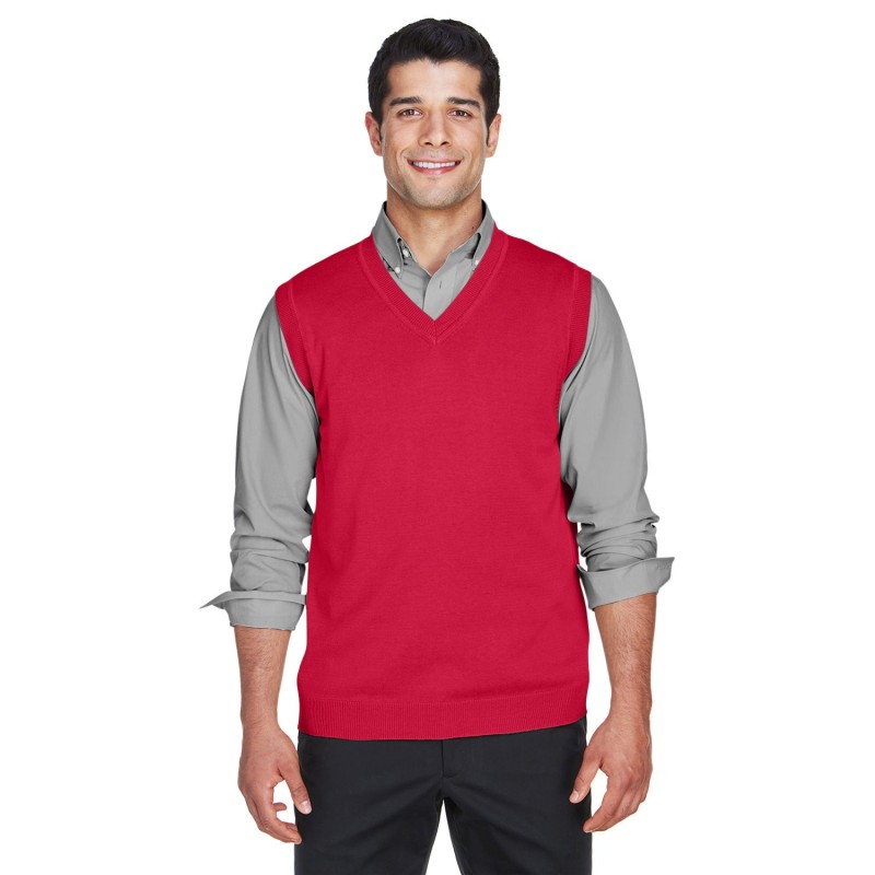 Buy Devon & Jones D477 Adult V-Neck Vest | ApparelChoice.ca
