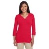 Buy Devon & Jones DP186W Ladies Perfect Fit Y-Placket Convertible Sleeve Knit Top | ApparelChoice.ca
