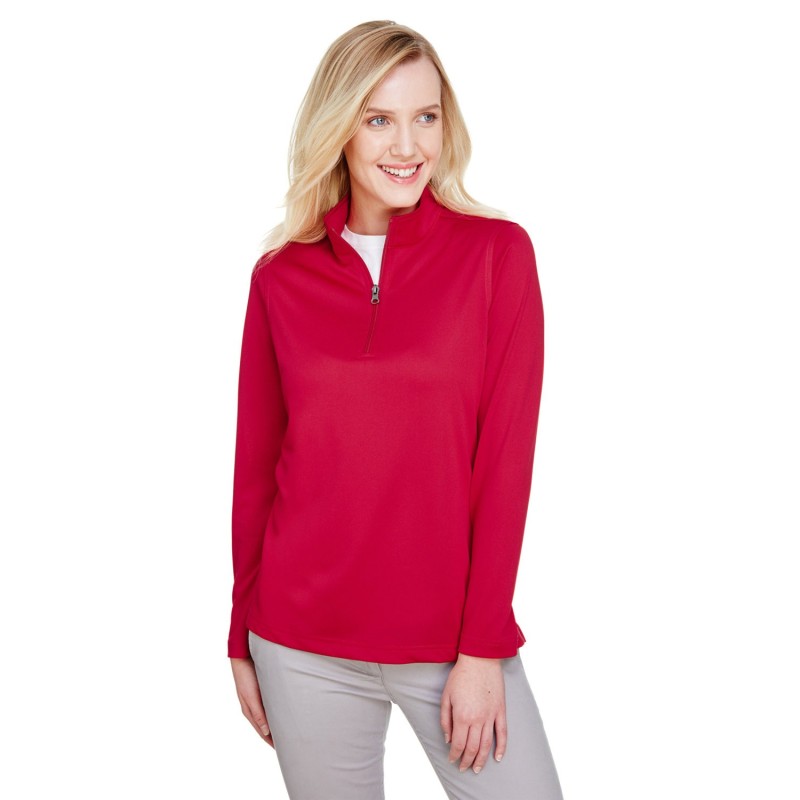 Buy Harriton M748W Ladies Advantage Snag Protection Plus Quarter-Zip | ApparelChoice.ca