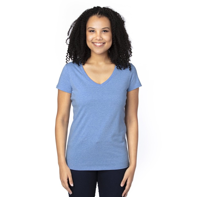 Buy Threadfast 200RV Ladies Ultimate CVC V-Neck T-Shirt | ApparelChoice.ca