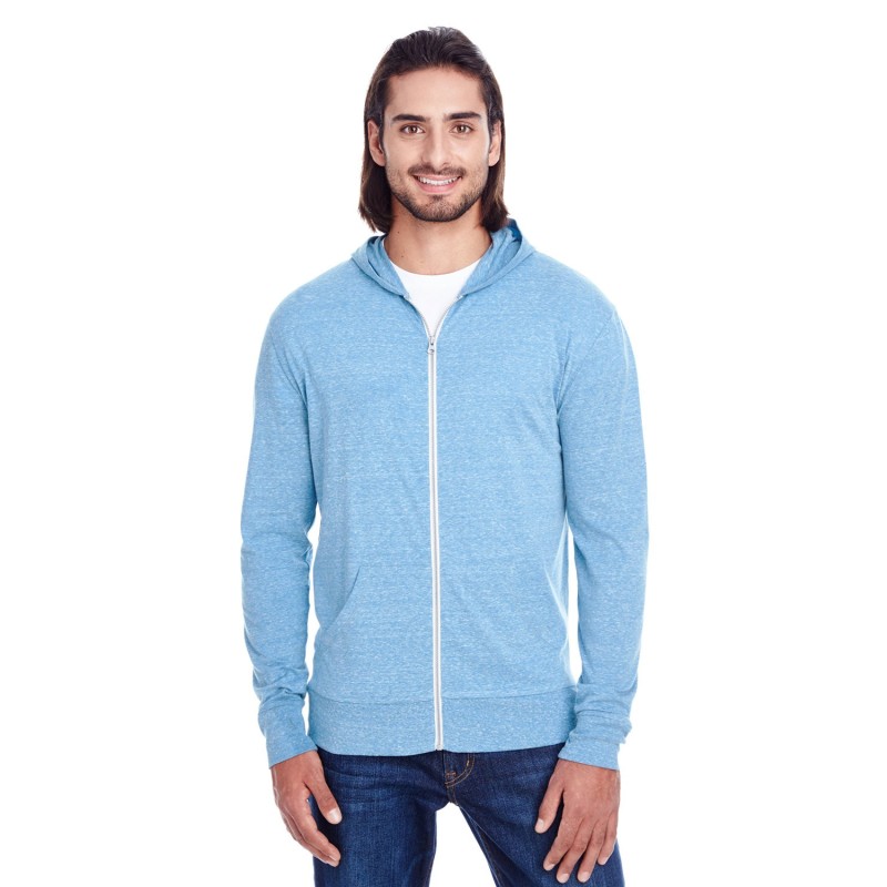 Buy Threadfast 302Z Unisex Triblend Full-Zip Light Hoodie | ApparelChoice.ca