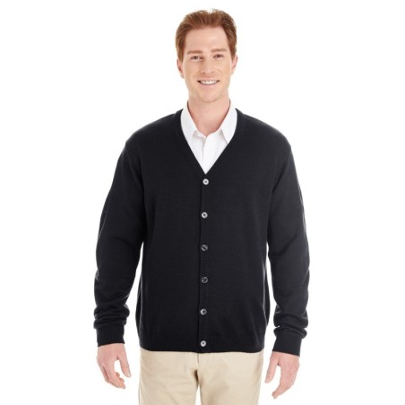 Buy Harriton M425 Men's Pilbloc V-Neck Button Cardigan Sweater | ApparelChoice.ca