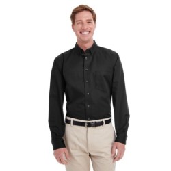 Buy Harriton M581 Men's Foundation 100% Cotton Long-Sleeve Twill Shirt with Teflon | ApparelChoice.ca