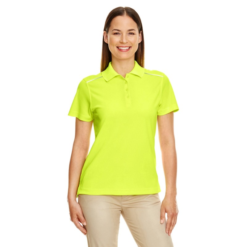Buy Core365 78181R Ladies Radiant Performance Pique Polo with Reflective Piping | ApparelChoice.ca