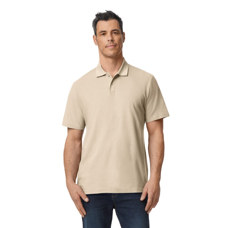 Buy Gildan G648 Men's Softstyle Double Pique Polo | ApparelChoice.ca