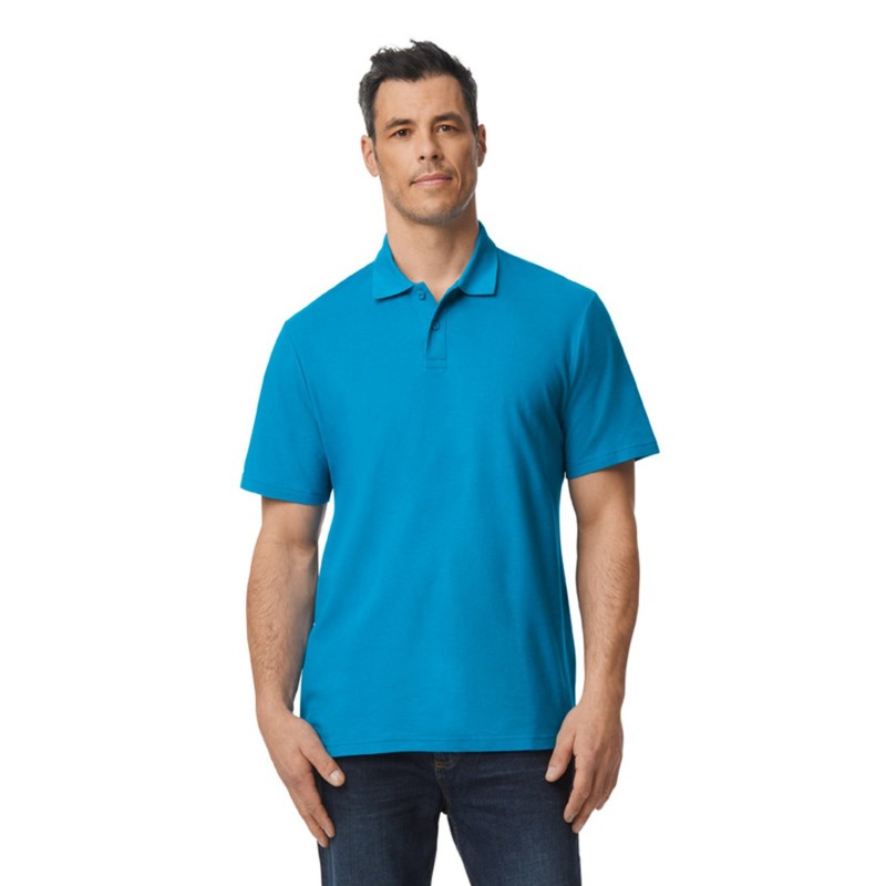 Buy Gildan G648 Men's Softstyle Double Pique Polo | ApparelChoice.ca